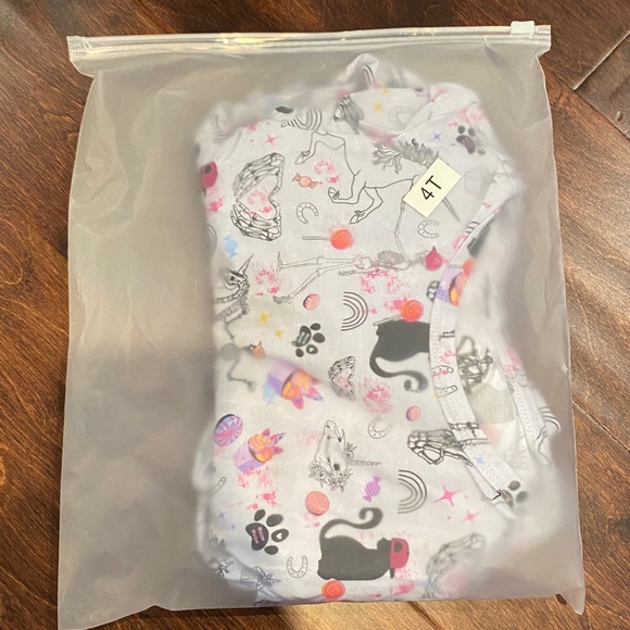 Salty Kids Adventures Bamboo Skeleton Animal Print Twirl Dress 4T NEW - Picture 5 of 5